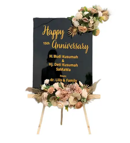 Papan Bunga Akrilik Borme