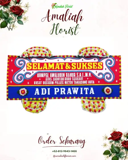 Papan Bunga Ucapan Selamat Borme