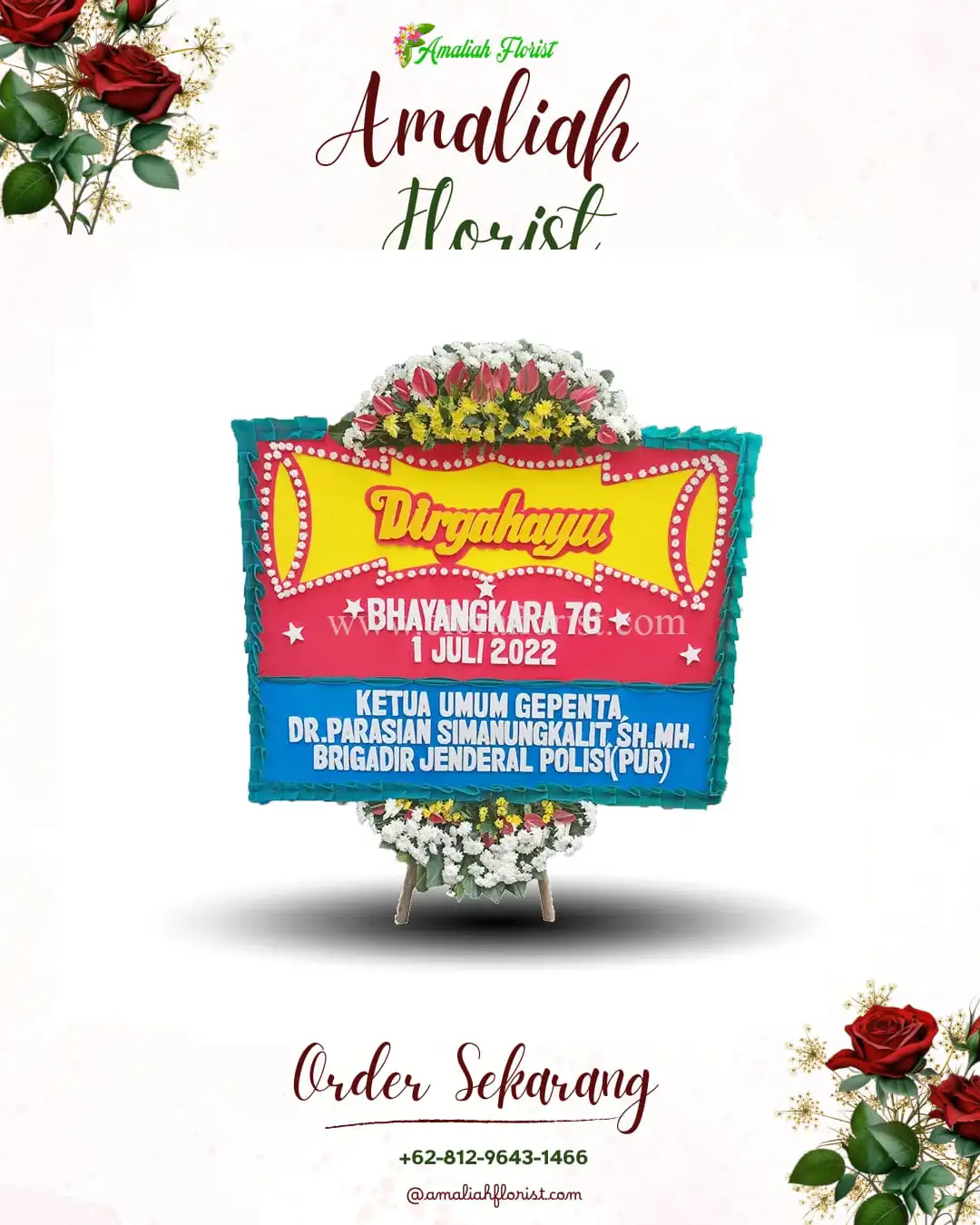 Papan Bunga HUT Ulang Tahun Borme